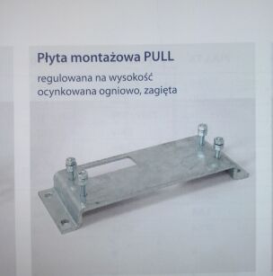 TOUSEK-Płyta Montażowa PULL T - Zagięta