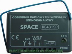 CAME PL0012- Radio Uniwersalne 1-kanałowe 